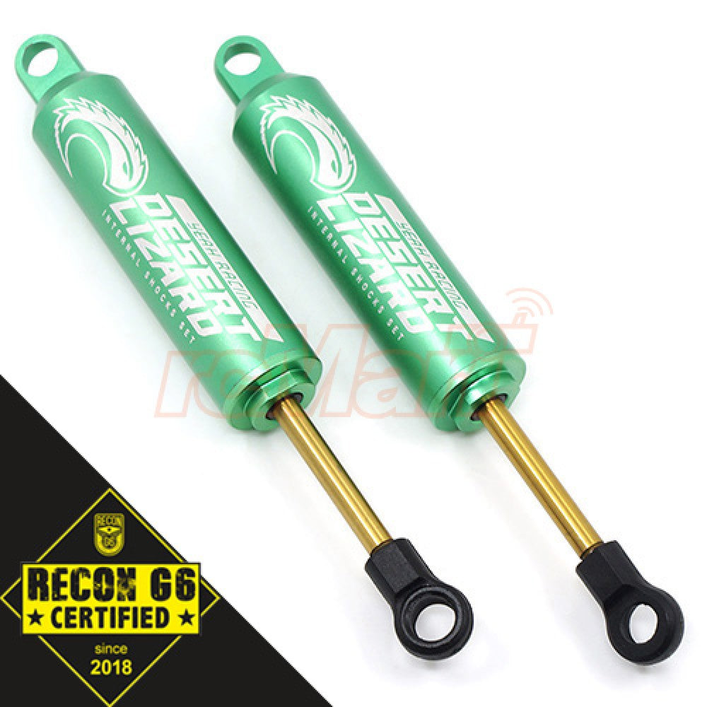 Yeah Racing DDL-090GN 90MM DESERT LIZARD TWO STAGE INTERNAL SPRING DAMPER PAIR GREEN FOR 1/10 CRAWLER 'G6 CERTIFIED'