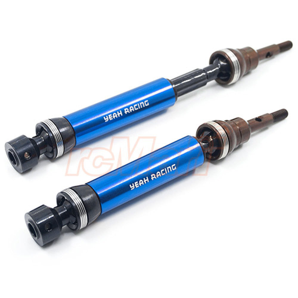 Yeah Racing TRSL-015FBU HD TOOL STEEL FRONT UNIVERSAL DRIVE SHAFTS FITS 1/10 SLASH STAMPEDE 4X4 BLUE