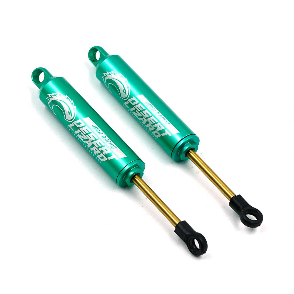 Yeah Racing DDL-100GN 100MM DESERT LIZARD TWO STAGE INTERNAL SPRING DAMPER PAIR GREEN FOR CRAWLER