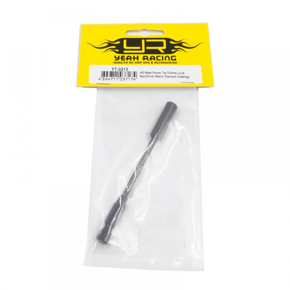 Yeah Racing YT-0213 HD STEEL POWER TIP 5.5MM LOCK NUT DRIVER (NANO TITANIUM COATING)