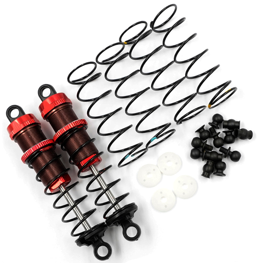 Yeah Racing BBG-0080RD ALUMINIO BIG BORE GO 80MM JUEGO DE AMORTIGUADORES 2PCS PARA 1/10 RC OFFROAD BUGGY ROJO