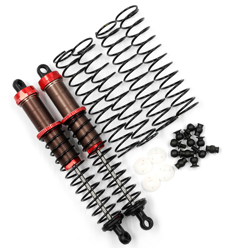 Yeah Racing BBG-0120RD AMORTIGUADOR DE ALUMINIO BIG BORE GO 120MM 2PCS PARA 1/10 RC OFF ROAD CAR ROJO