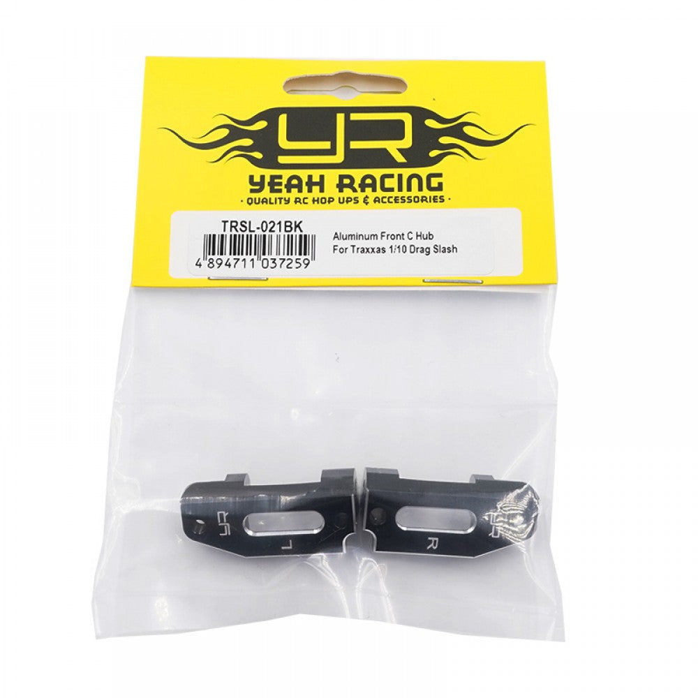 YEAH RACING TRSL-021BK ALUMINUM FRONT C HUB FITS DRAG SLASH