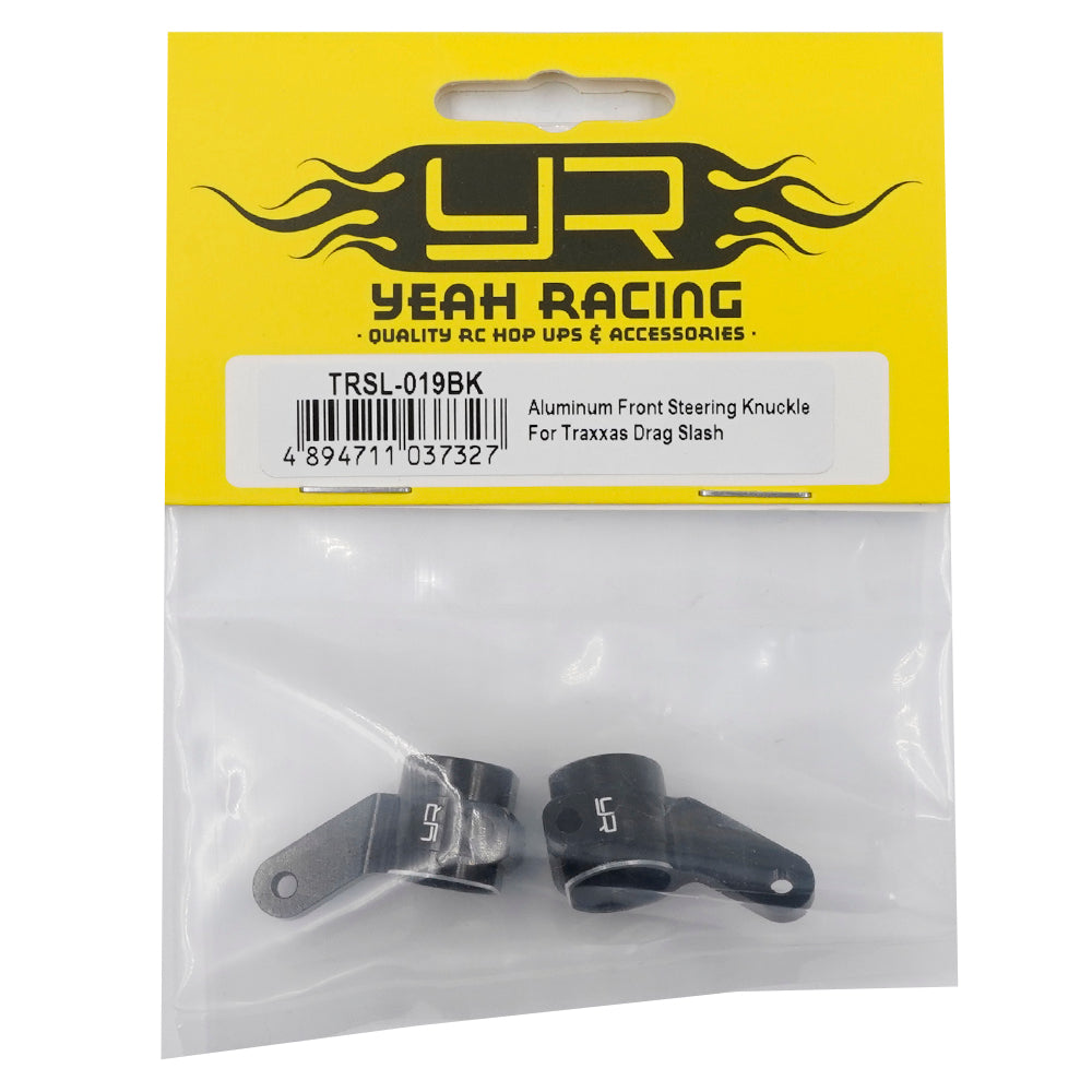 YEAH RACING TRSL-019BK ALUMINUM FRONT STEERING KNUCKLE FITS DRAG SLASH BANDIT VXL