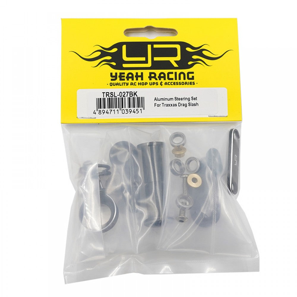 YEAH RACING TRSL-027BK ALUMINUM STEERING SET FITS DRAG SLASH