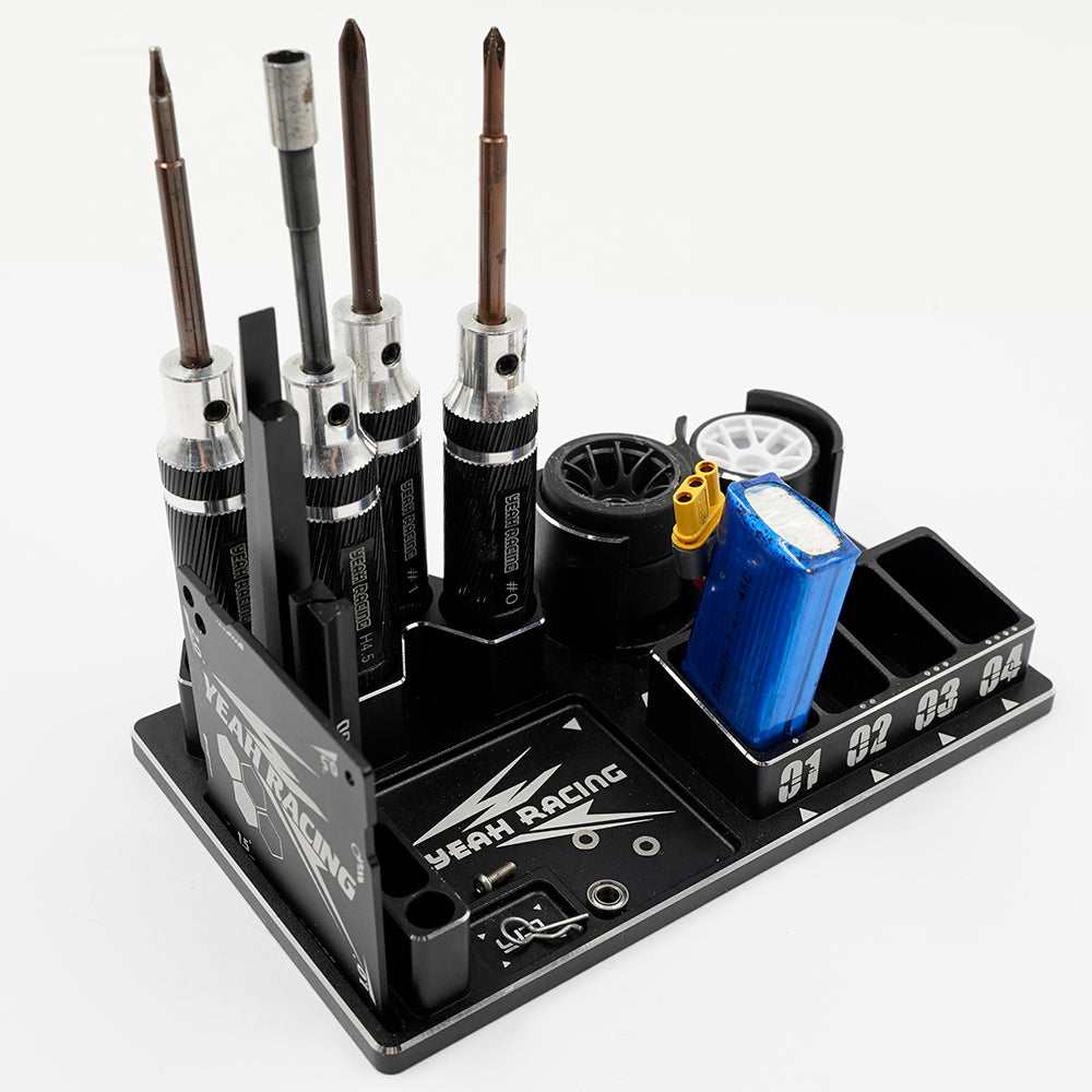 Yeah Racing YT-0217BK ALUMINUM MULTI FUNCTION TOOL STAND FOR MINI-Z