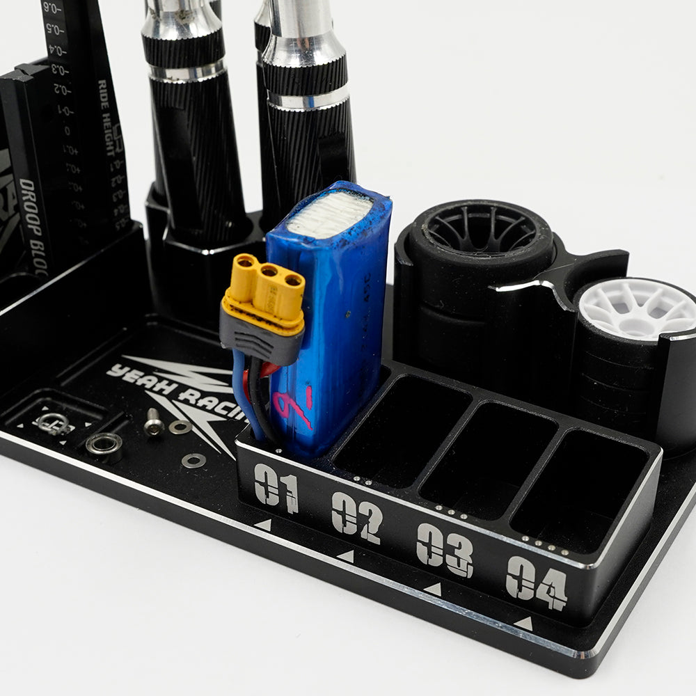 Yeah Racing YT-0217BK ALUMINUM MULTI FUNCTION TOOL STAND FOR MINI-Z