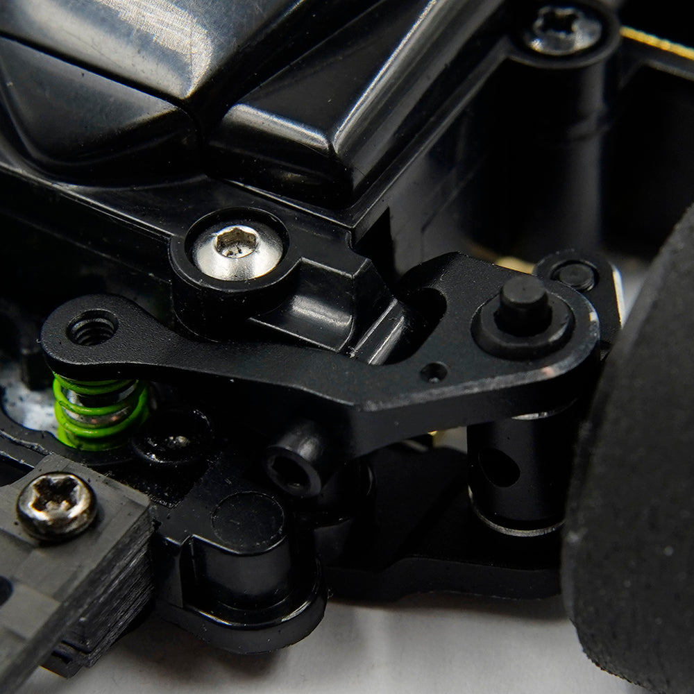 YEAH RACING KY03-005BK ALUMINUM 7075 FRONT UPPER ARMS 1 DEG CAMBER FOR KYOSHO MINI-Z MR03