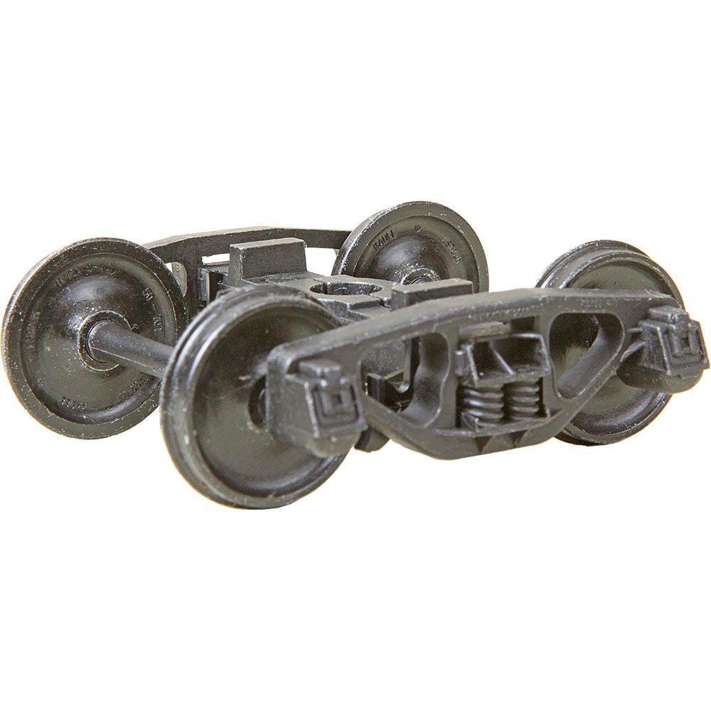Kadee #756 O S AAR Bettendorf Metal Trucks with 33" Smooth Back Metal P48 Wheels