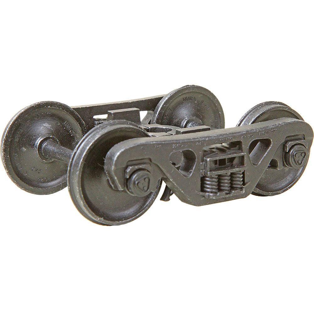 Kadee #759 2 Rail 100-ton Metal Trucks w/36" Smooth Back Metal P48 Wheels (O Sc)