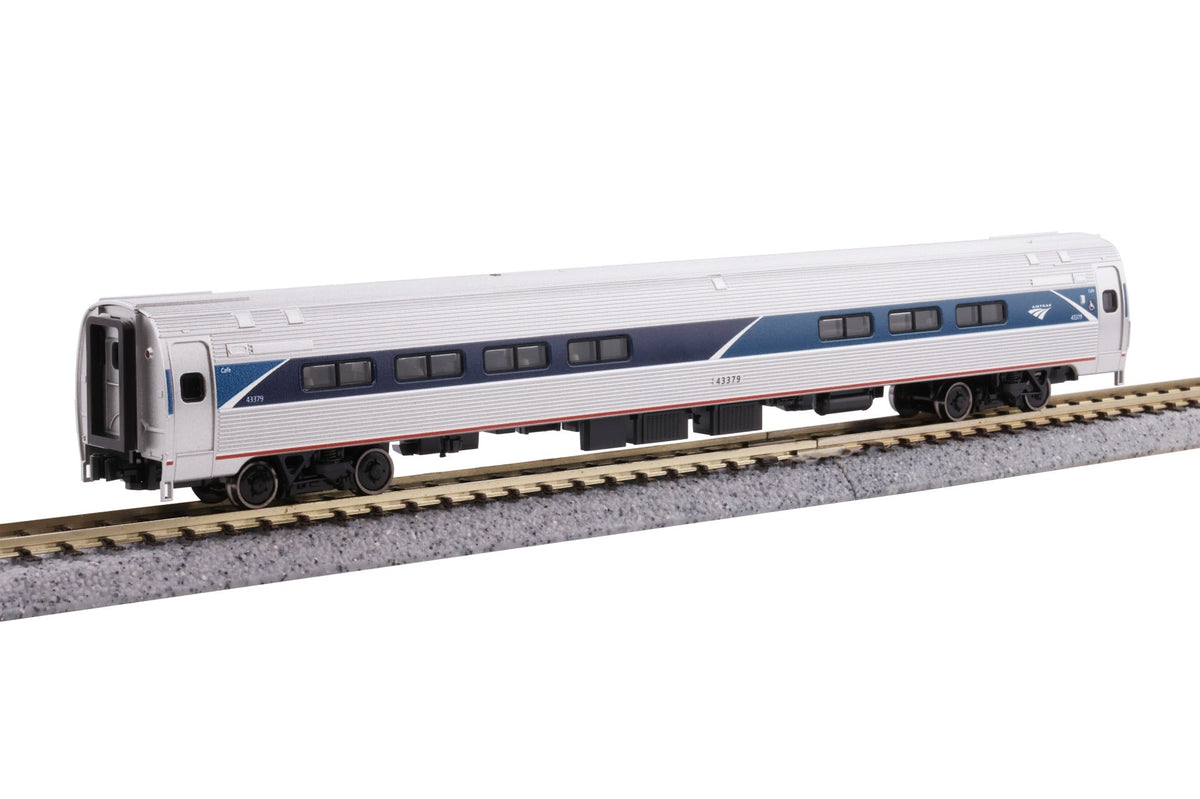 Kato 106-8021 N Amfleet I 4 Car Bookcase Set Phase VII Amtrak passenger cars