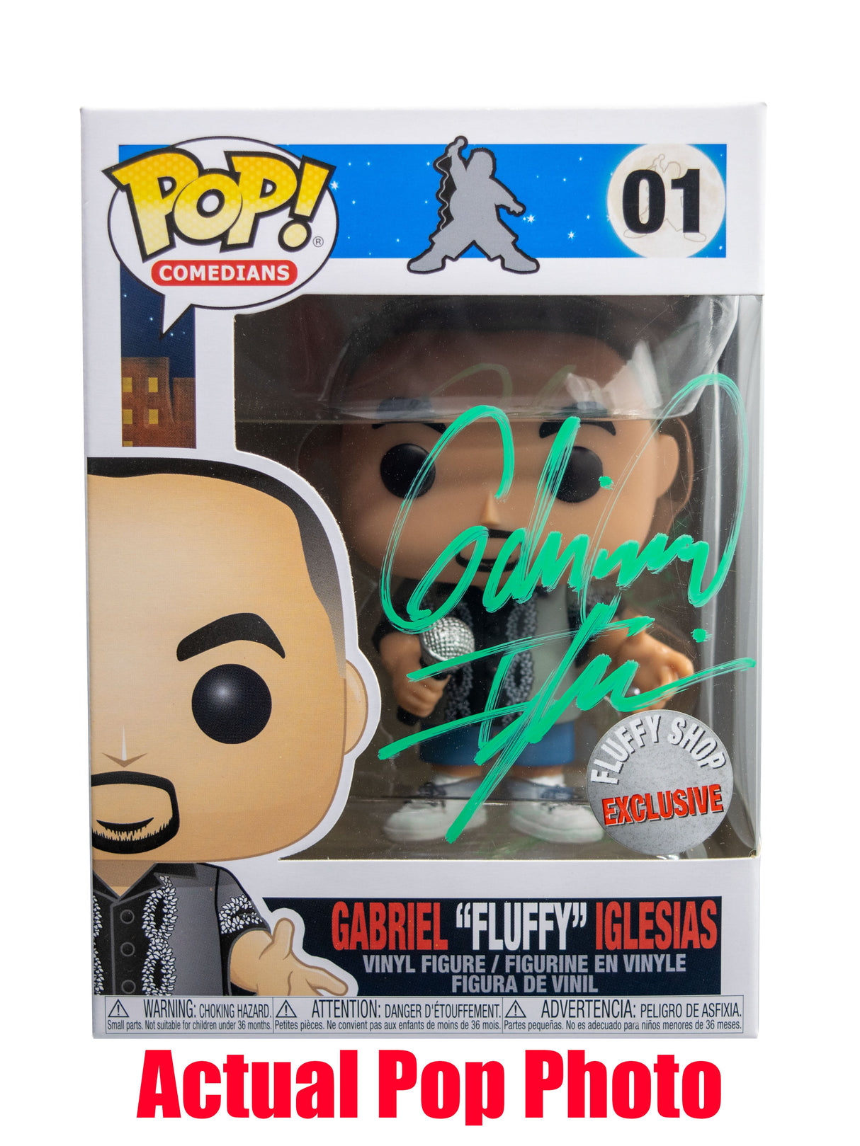 Gabriel Fluffy Iglesias (Green Ink, Comedians) 01 - Fluffy Shop Exclusive **Signed by Gabriel Iglesias**