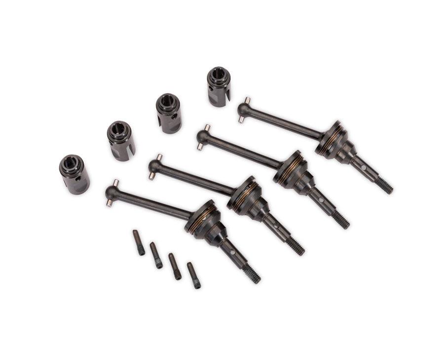 Traxxas 10850X Steel CV Driveshaft Assemblies & Drive Cups (4)
