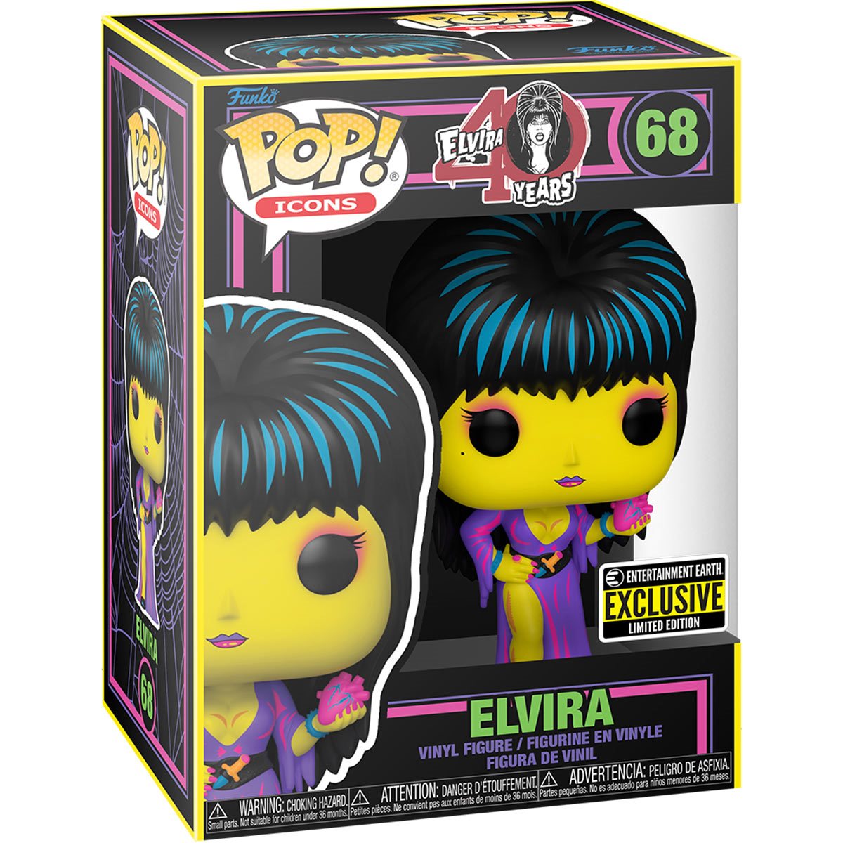 POP! Icons: Elvira Black Light #68