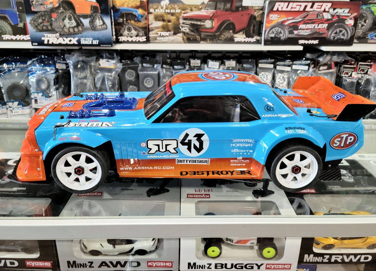 IRonManRc CUSTOM ARRMA LIMITLESS V2 CAR W/ BITTY DESIGN DESTROYER BODY