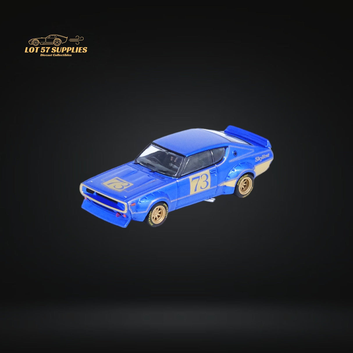 Inno64 Nissan Skyline 2000 GT-R KPGC10 Racing Concept Blue 1:64