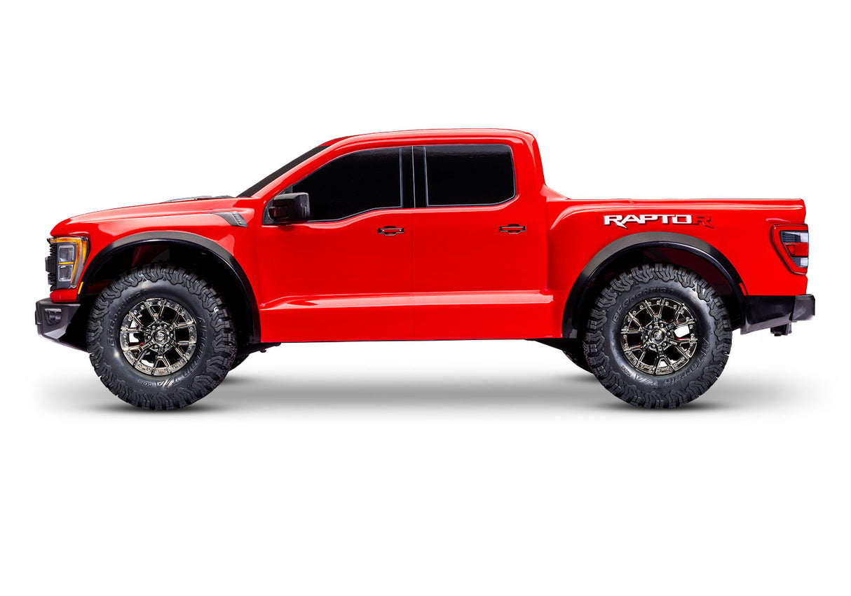 Traxxas 101076-4 RED Ford Raptor R: 4X4 VXL 1/10 Escala 4X4 Réplica de camión sin escobillas
