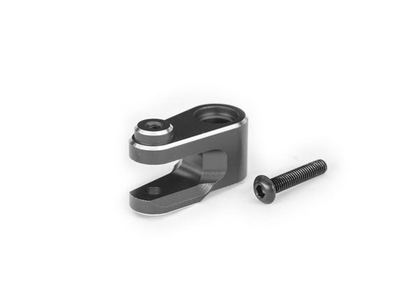 Traxxas 10247-Gray Servo horn, steering, 6061-T6 aluminum (gray-anodized)/ 3x15mm BCS (with threadlock) (1)