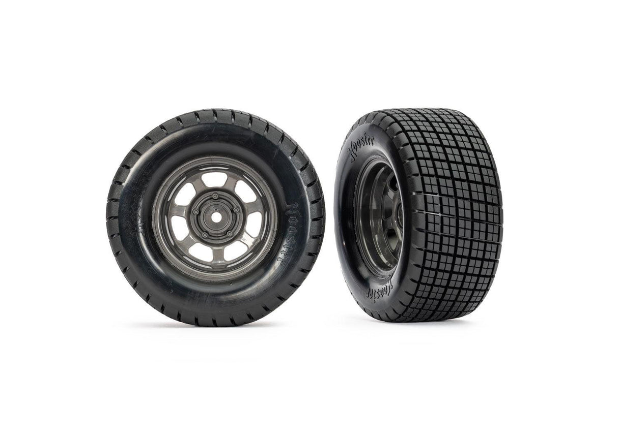 Traxxas 10473 Dirt Oval Front Wheels w/ Hoosier Tires (2)
