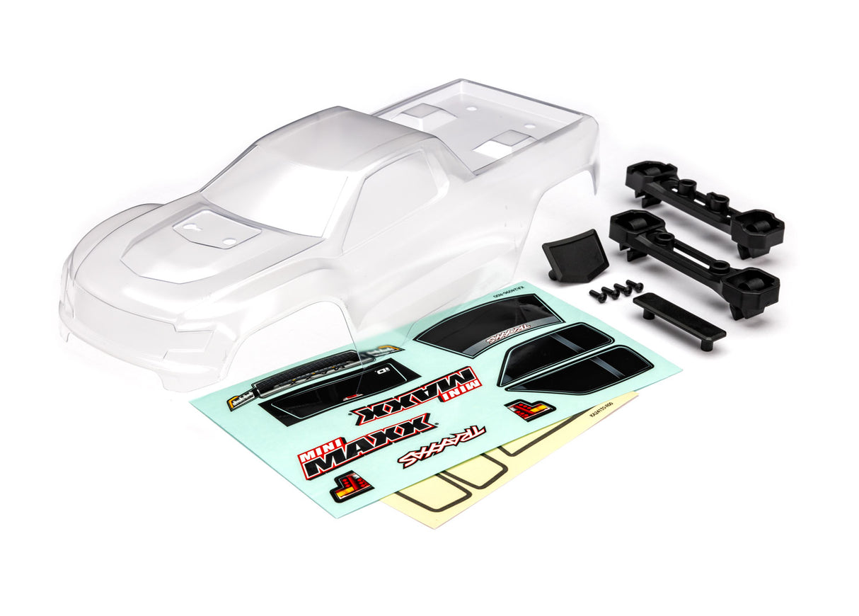 TRAXXAS 10711 BODY MINI MAXX CLEAR/DECALS