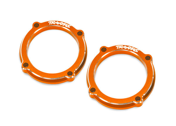 TRAXXAS 10969-ORNG Retainer, LED light pod (orange-anodized 6061-T6 aluminum) (2)
