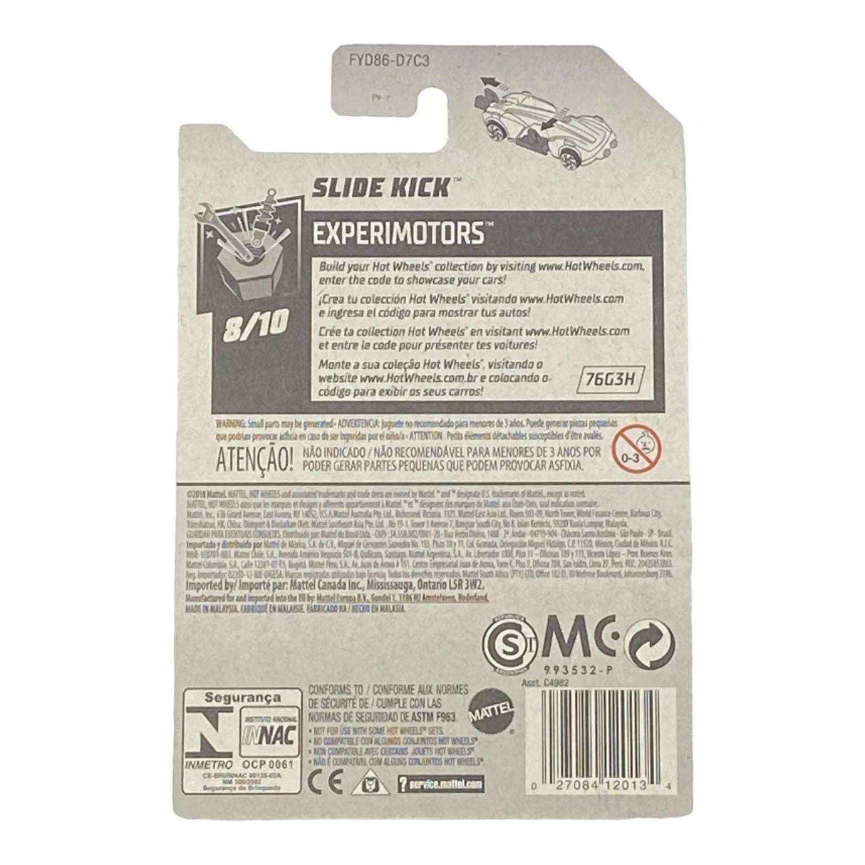 Hot Wheels Slide Kick - Experimotors Series 8/10