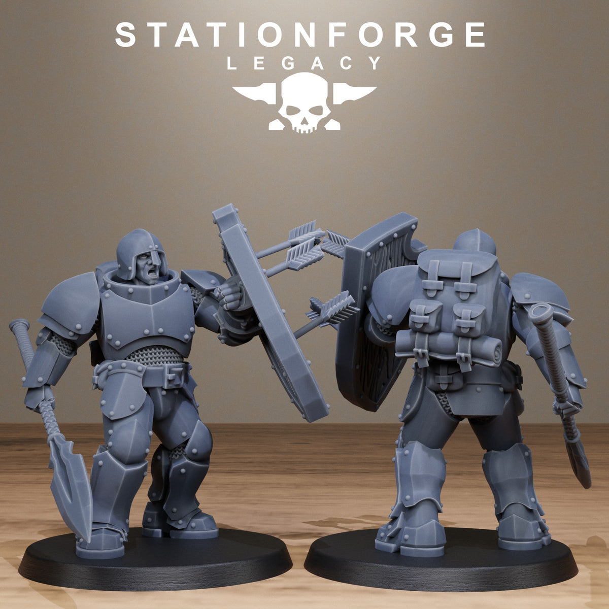 3D Printed Solaris Spearmen by Stationforge Miniatures