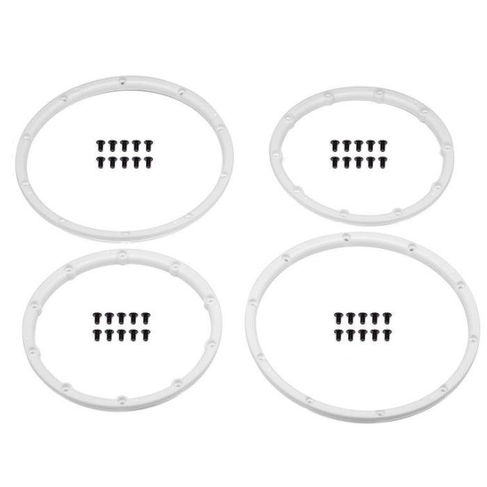 HPI Racing 110545 Wheel Bead Lock Rings White (2) Baja 5B / 5B Flux / 5B SS