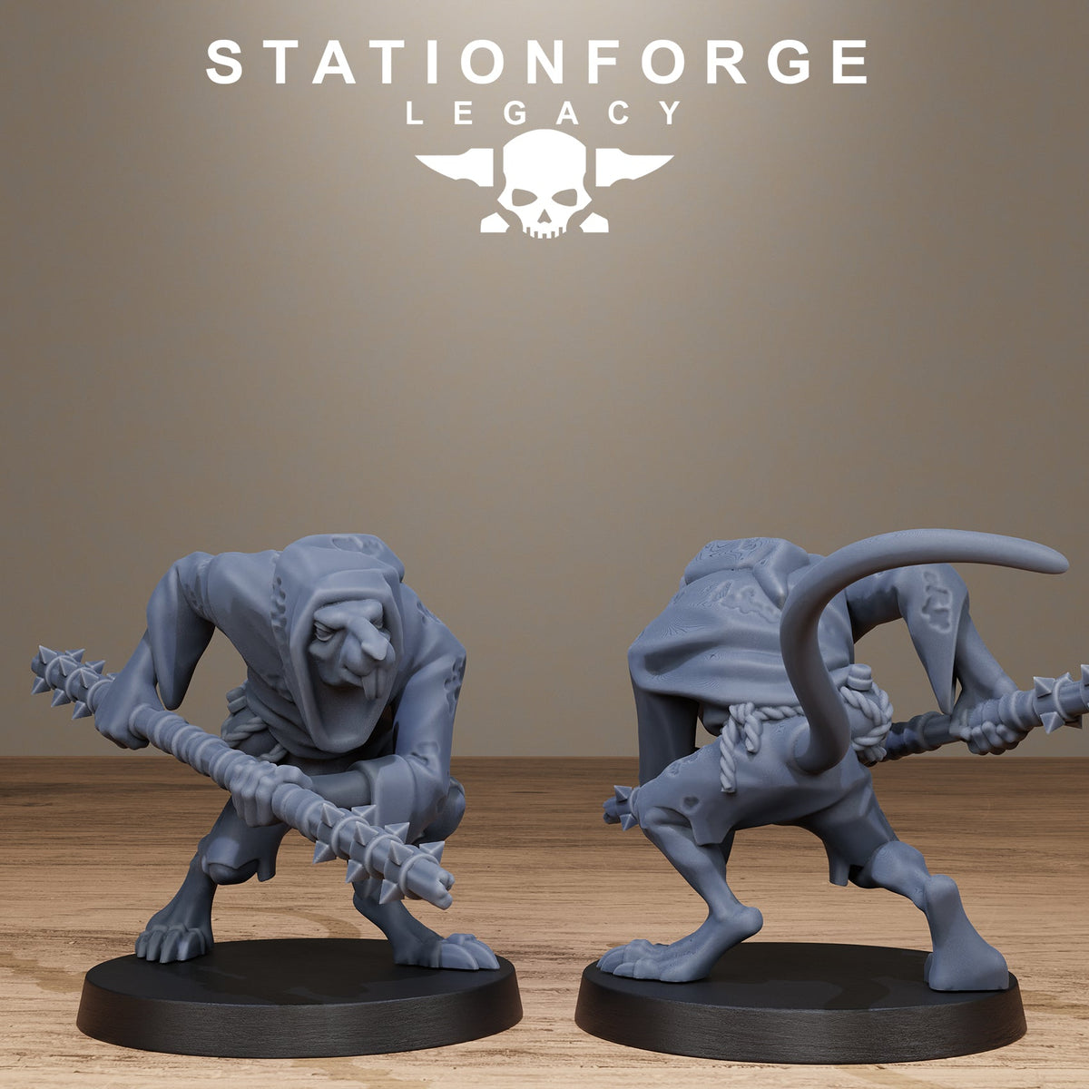 3D Printed Rotfang Plague Bearers by Stationforge Legacy Miniatures