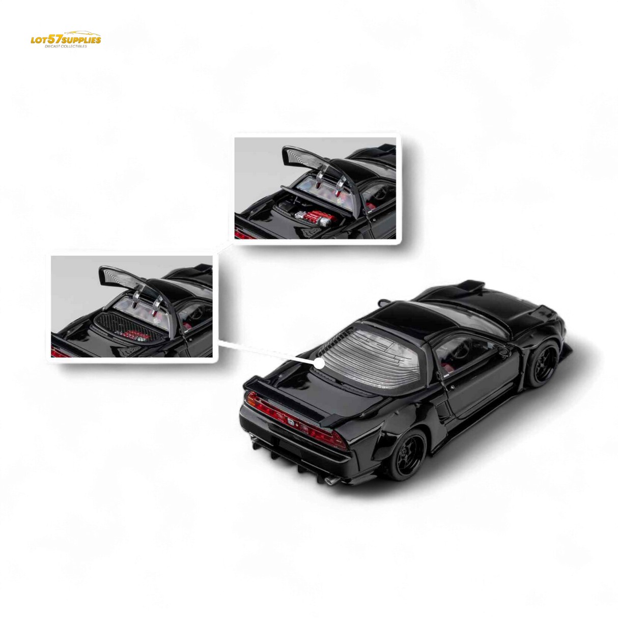 Microturbo NSX-R WideBody - Gloss Black 1:64