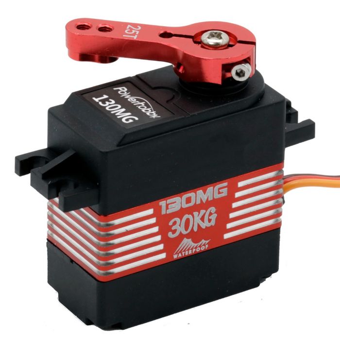 Powerhobby 130MG 1/10 30kg Torque de alta velocidad Metal Gear Servo HV impermeable