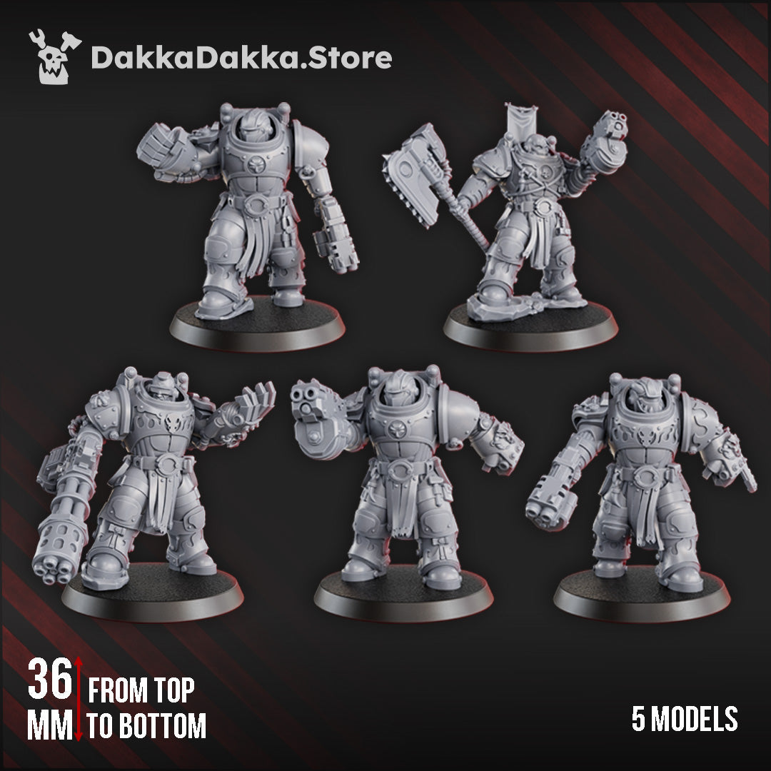 3d Printed Ignisaurus Clan Destroyers x5 by DakkaDakka Miniatures