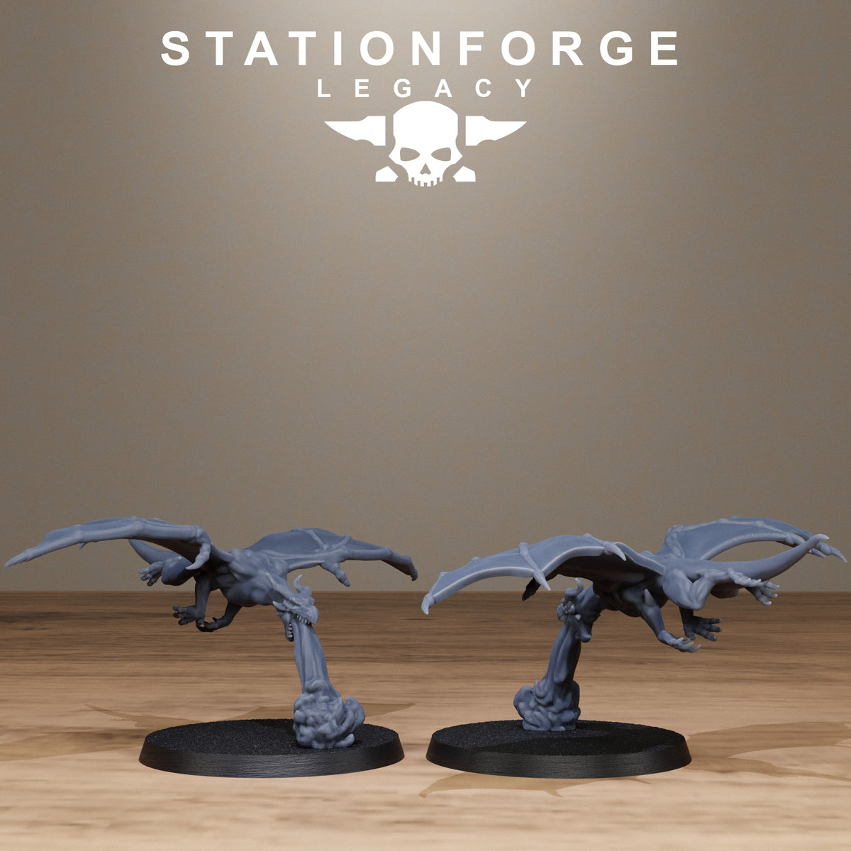 3D Printed Solaris Dragon Squad by StationForge Miniatures