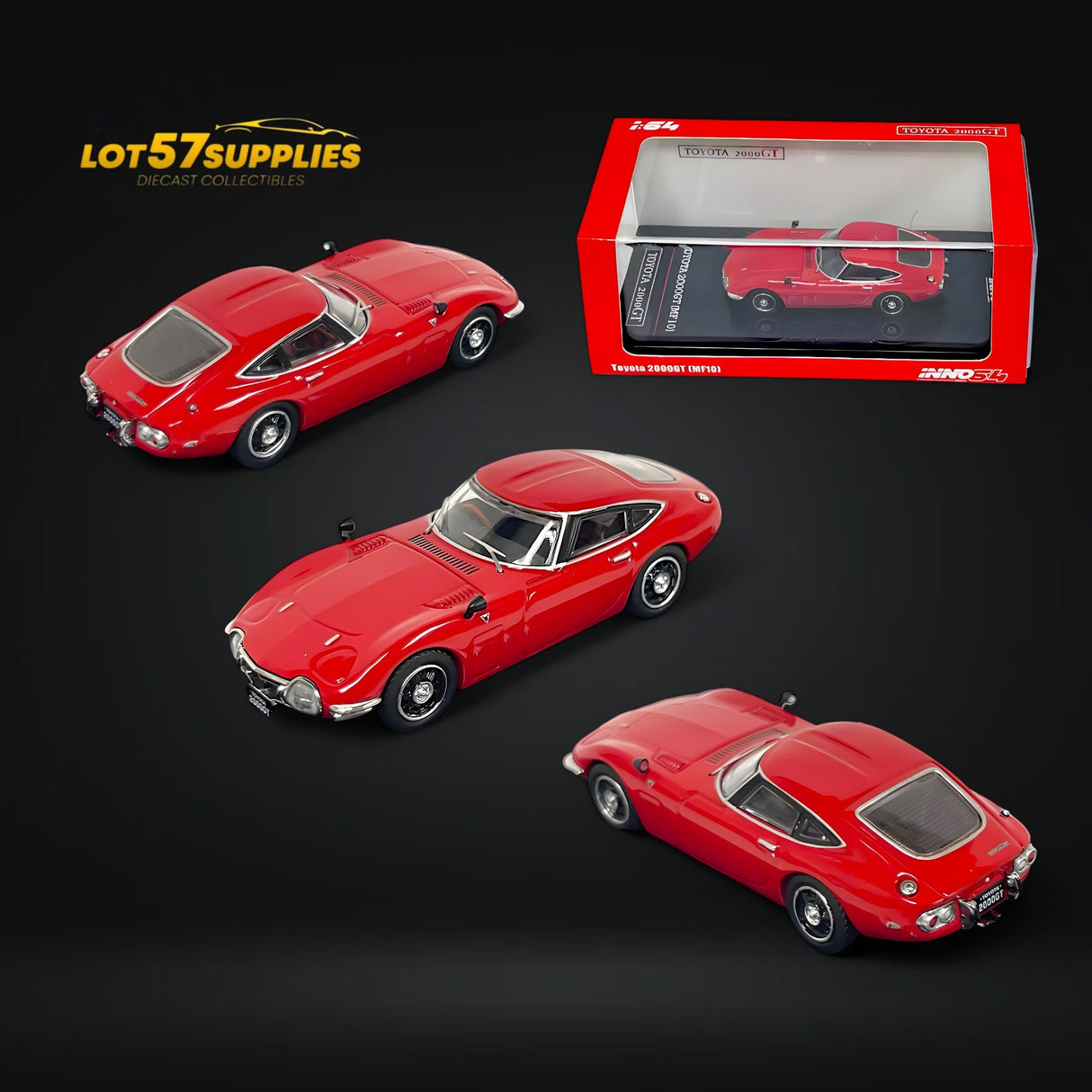 Inno64 Toyota 2000GT Red 1:64