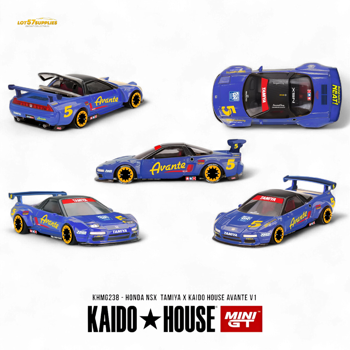 (Pre-Order) KAIDO Honda NSX TAMIYA x KAIDO HOUSE AVANTE V1 1:64