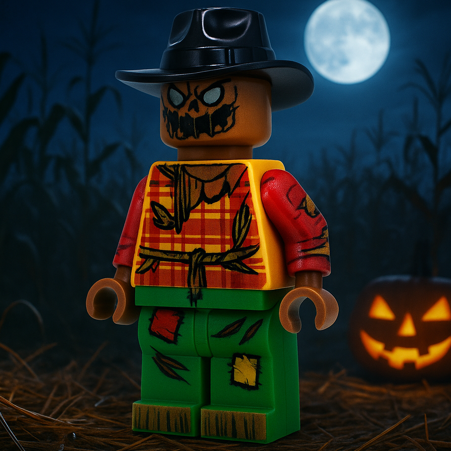 Halloween Scarecrow Custom Minifig