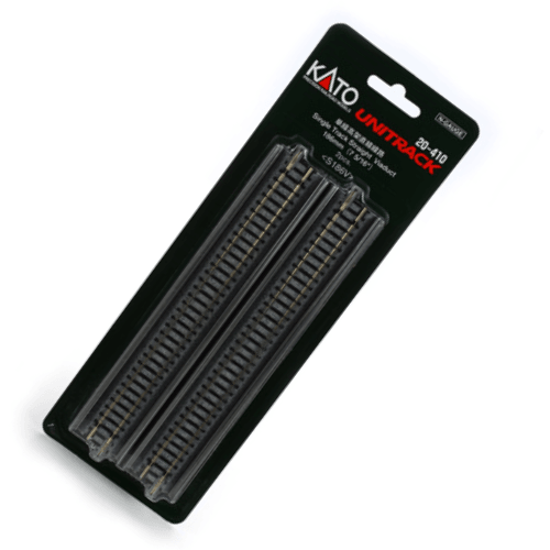 Kato 20-410 N 186mm (7 5/16") Single Track Straight Viaduct Track (2) UniTrack