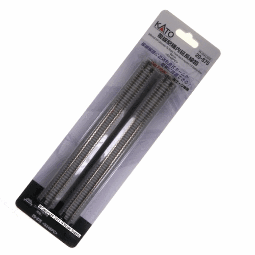 Kato 20-875 N Concrete-Tie Single-Track Section Expands V15 Set 9-3/4" UniTracks