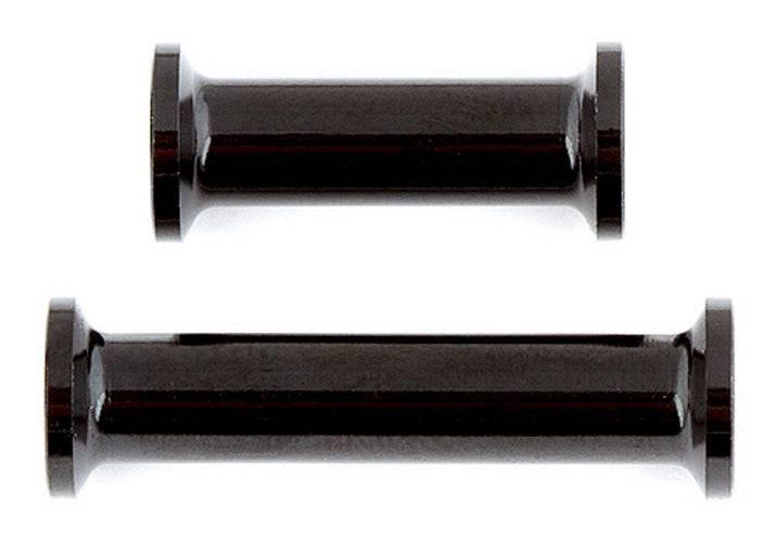 Associated 8664 Heavy Duty Front Top Plate Standoffs Black Aluminum RC10F6