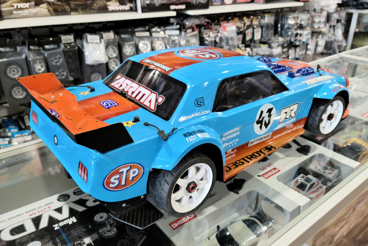 IRonManRc CUSTOM ARRMA LIMITLESS V2 CAR W/ BITTY DESIGN DESTROYER BODY