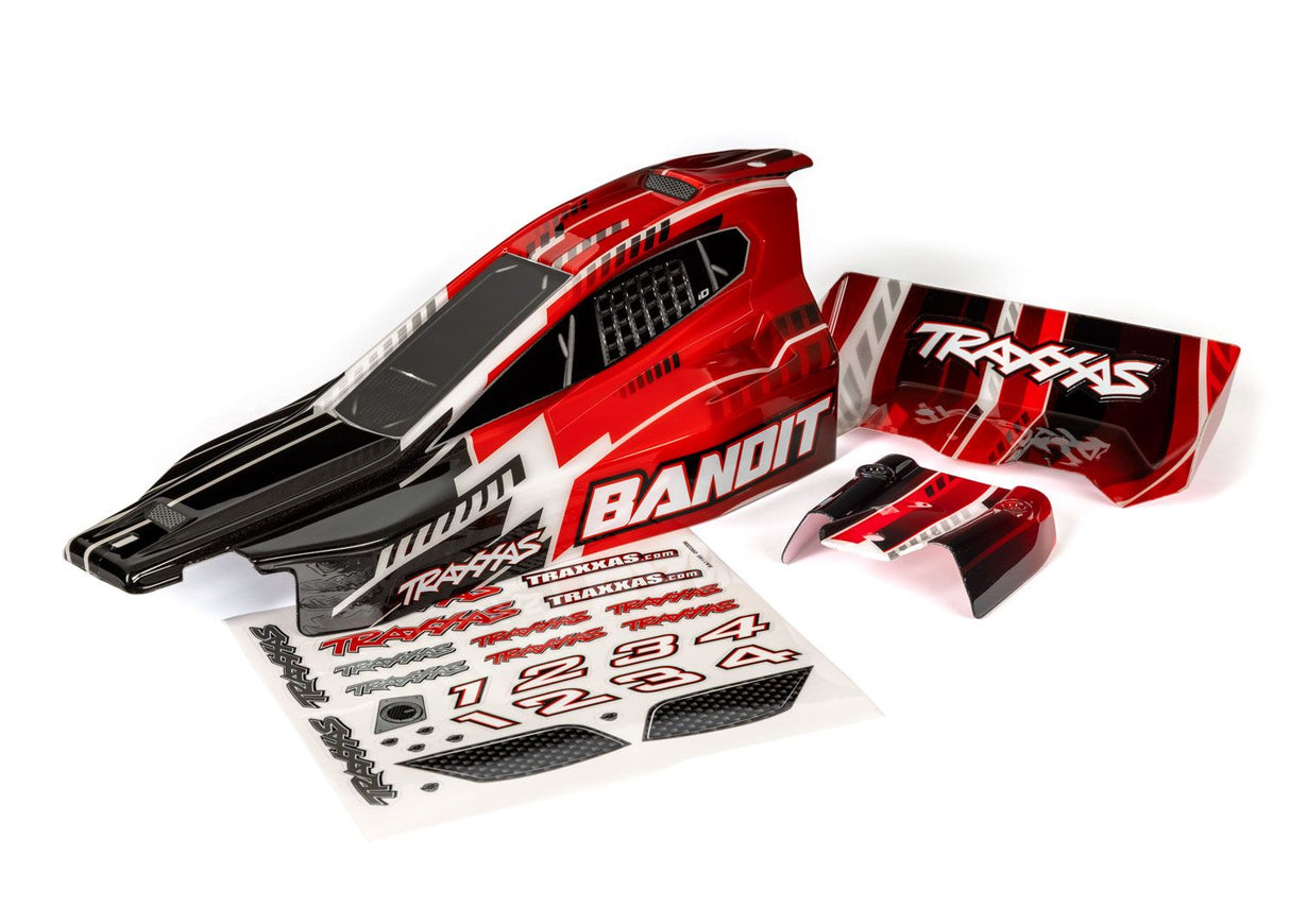 TRAXXAS 2450 BANDIT, BODY BLK/RED