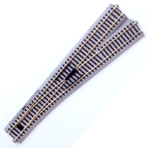 Kato 2-863 HO Scale #6 Manual Right Turnout with Radius Curve UniTrack