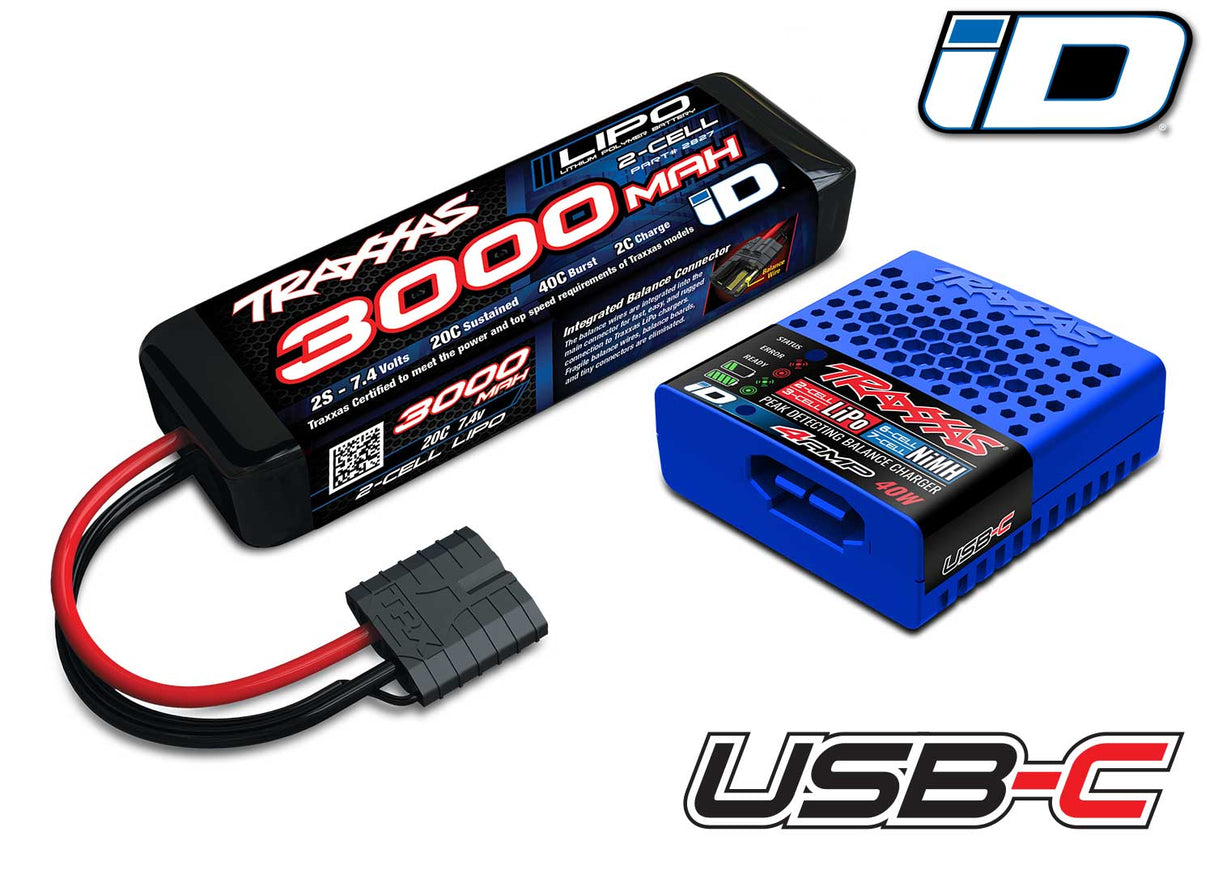 Traxxas 2985-2S 2s LiPo Completer w/ USB-C Charger