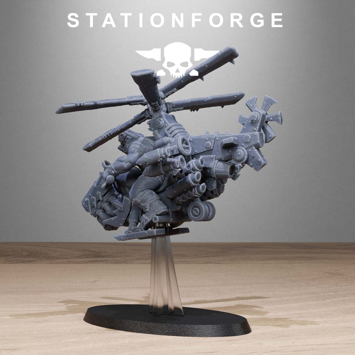 3D Printed Orkaz Kopters x3 by StationForge Miniatures