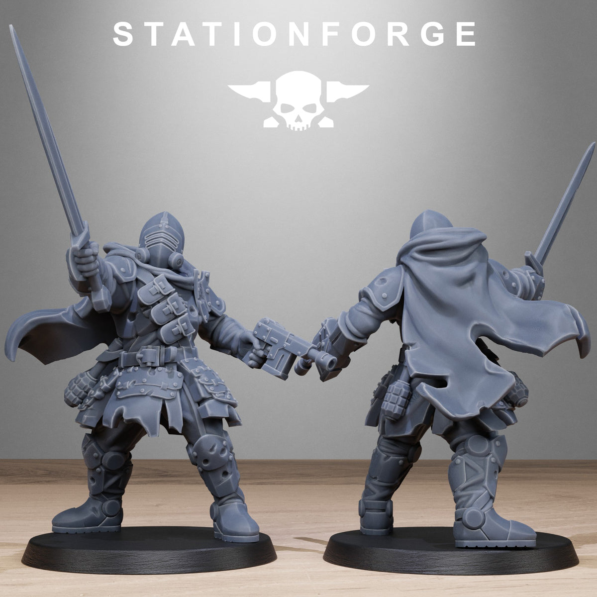 3D Printed RoyalGuard Bloodwardens by StationForge Miniatures