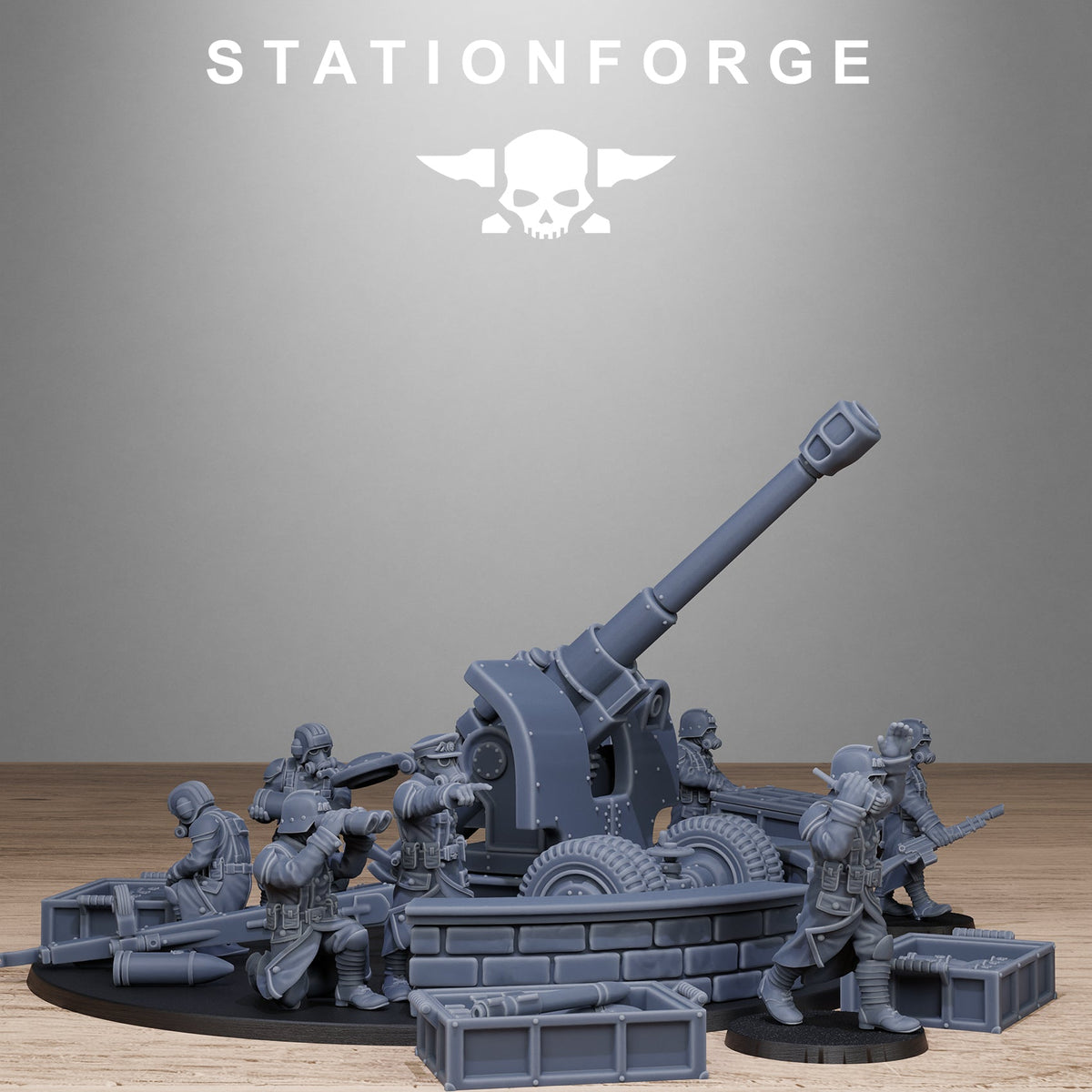 3D Printed GrimGuard Light Artillery by Stationforge Miniatures