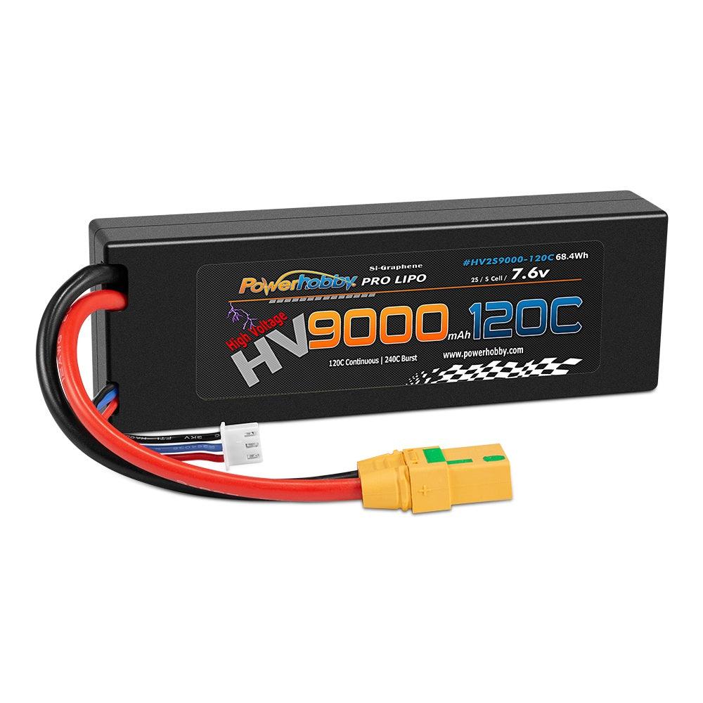 Powerhobby 2S 7.6V HV + Graphene 9000MAh 120c Lipo Battery w XT90 Plug