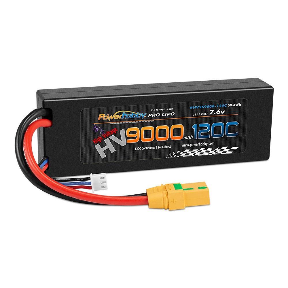 Powerhobby 2S 7.6V HV + Graphene 9000MAh 120c Lipo Battery w XT90 (2)