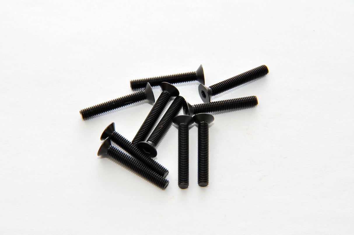 Hobao 31320 M3 x 20 mm VIS À TÊTE FRAISÉE À DOUILLE HEXAGONALE, 10 PIÈCES