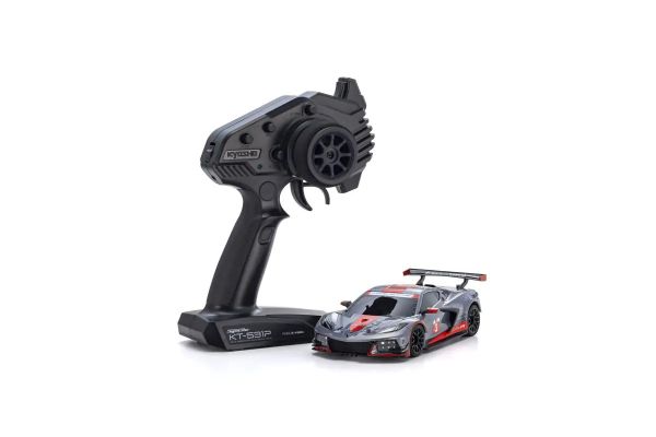 KYOSHO 32356GMR MINI-Z RWD MR-04 readyset CHEVROLET® CORVETTE® C8.R Gunmetal / Red